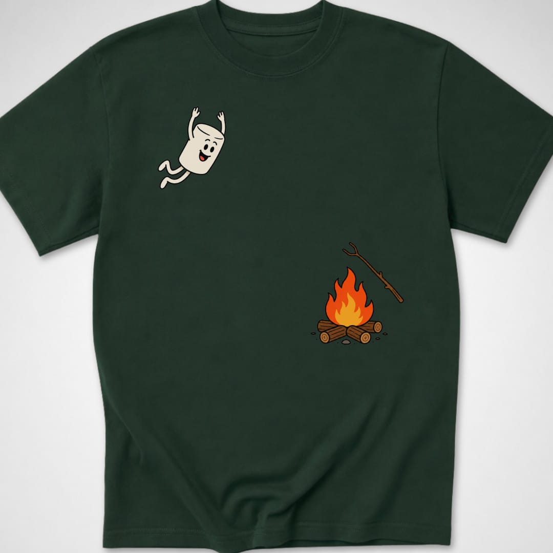 Marshmallow Dive — Youth Tee — Forest Green