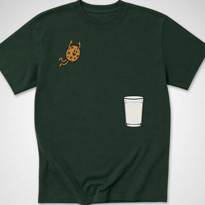Cookie Dive — Youth Tee — Forest Green