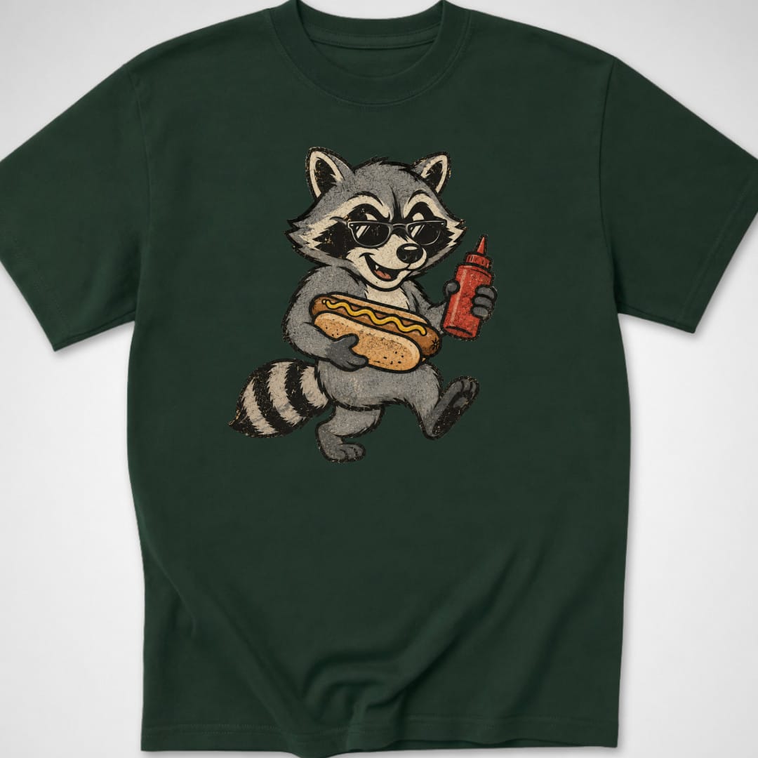Dawg Bandit — Youth Tee — Forest Green