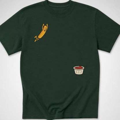 Fry Dive — Youth Tee — Forest Green