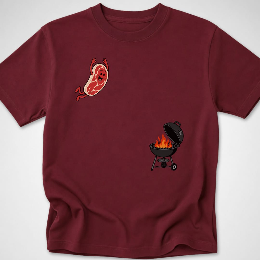 Steak Dive — Youth Tee — Maroon