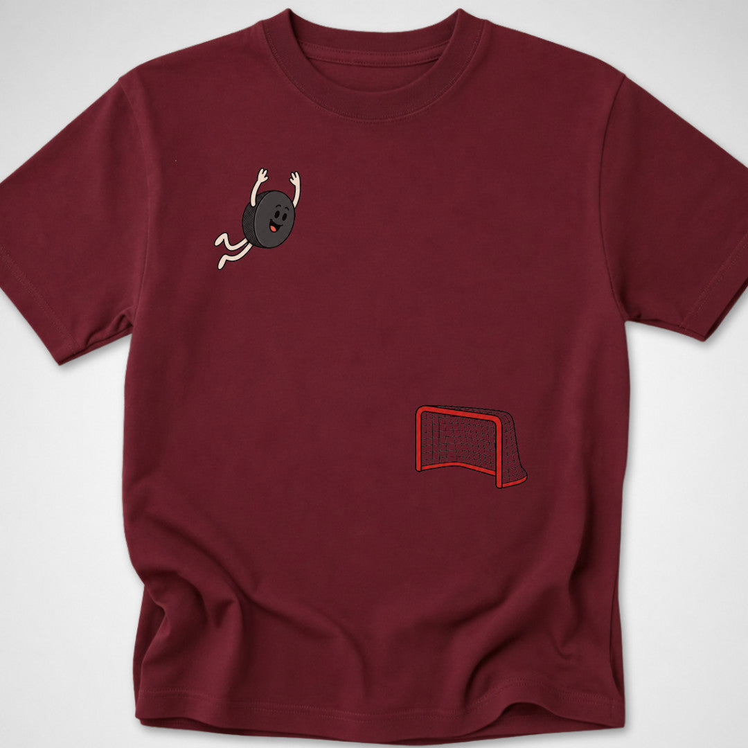 Hockey Dive — Youth Tee — Maroon