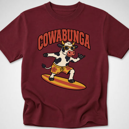 Cowabunga — Youth Tee — Maroon