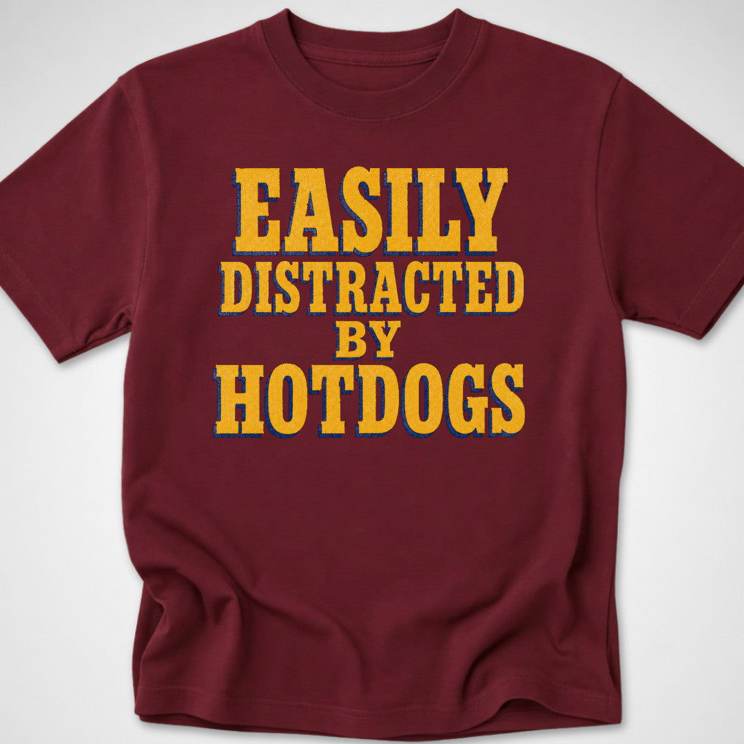 Easily Distracted — Youth Tee — Maroon