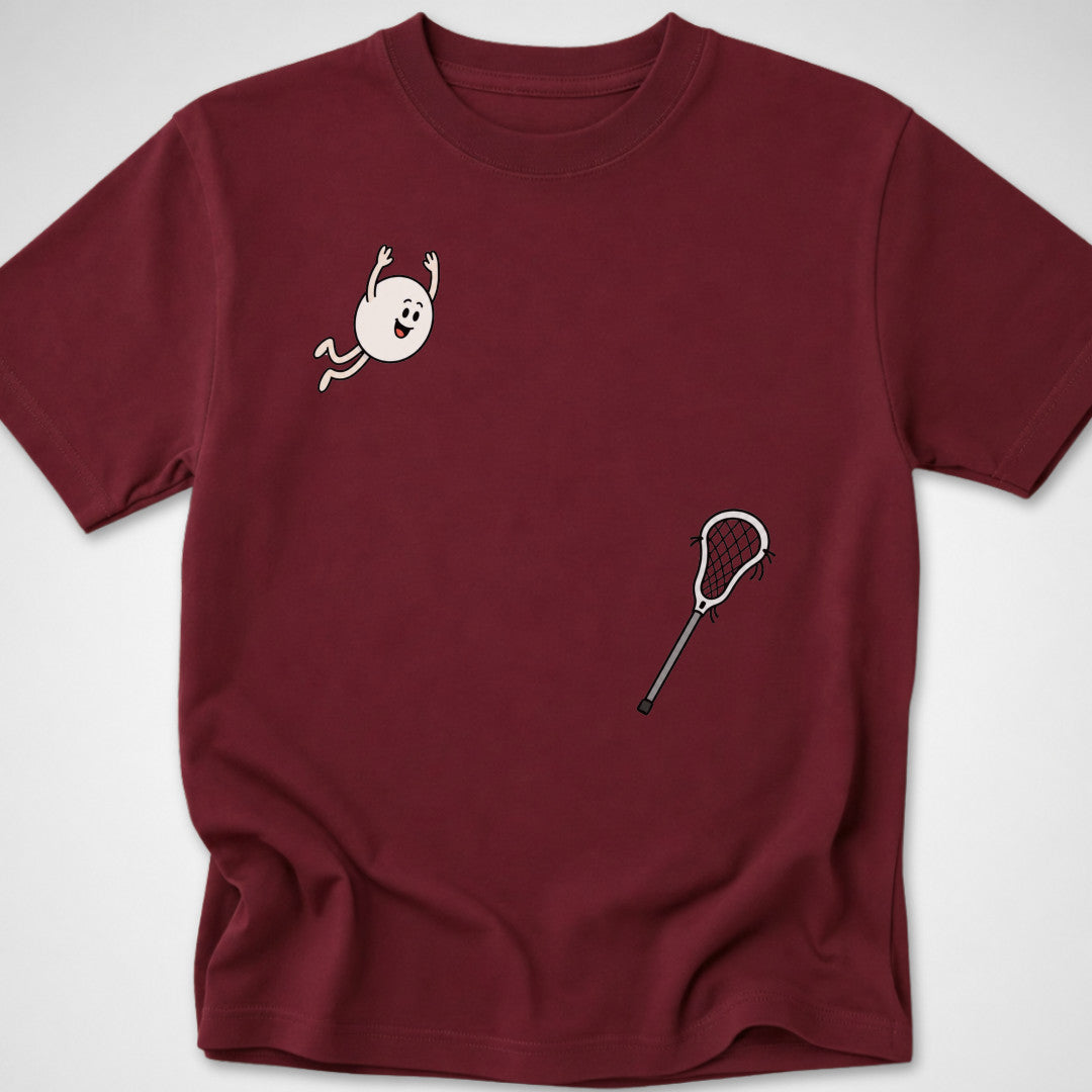 Lacrosse Dive — Youth Tee — Maroon