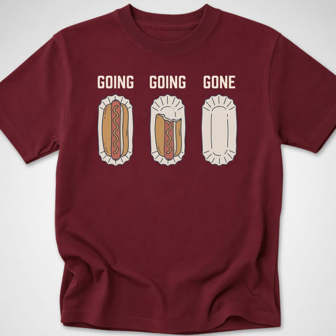 Going Going Gone — Youth Tee — Maroon