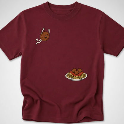 Meatball Dive — Youth Tee — Maroon