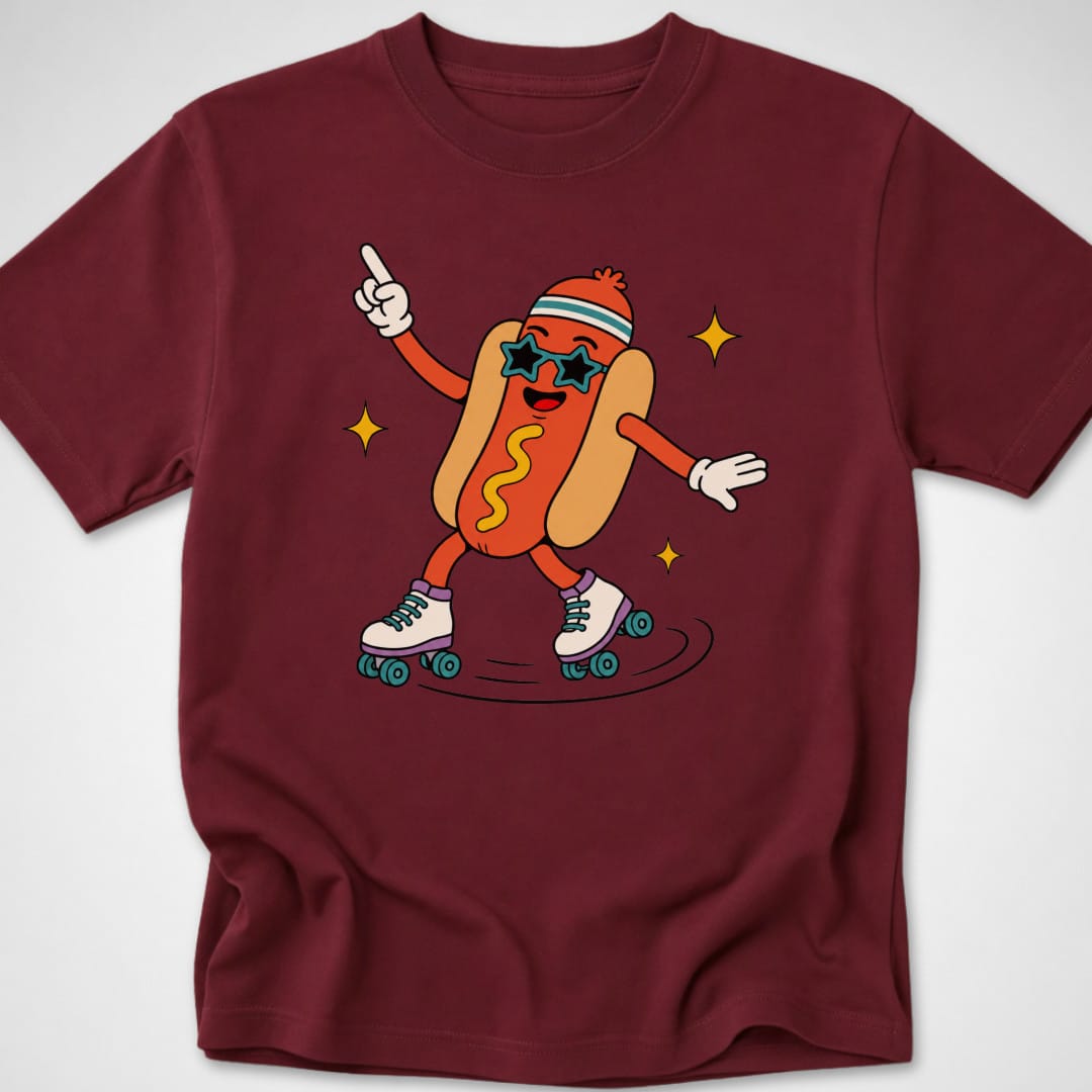 Disco Dog — Youth Tee — Maroon