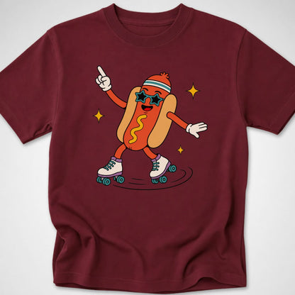 Disco Dog — Youth Tee — Maroon