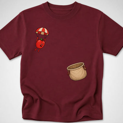 Apple Picking Dive — Youth Tee — Maroon