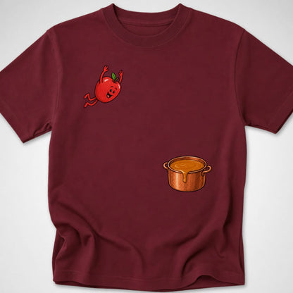 Caramel Apple Dive — Youth Tee — Maroon