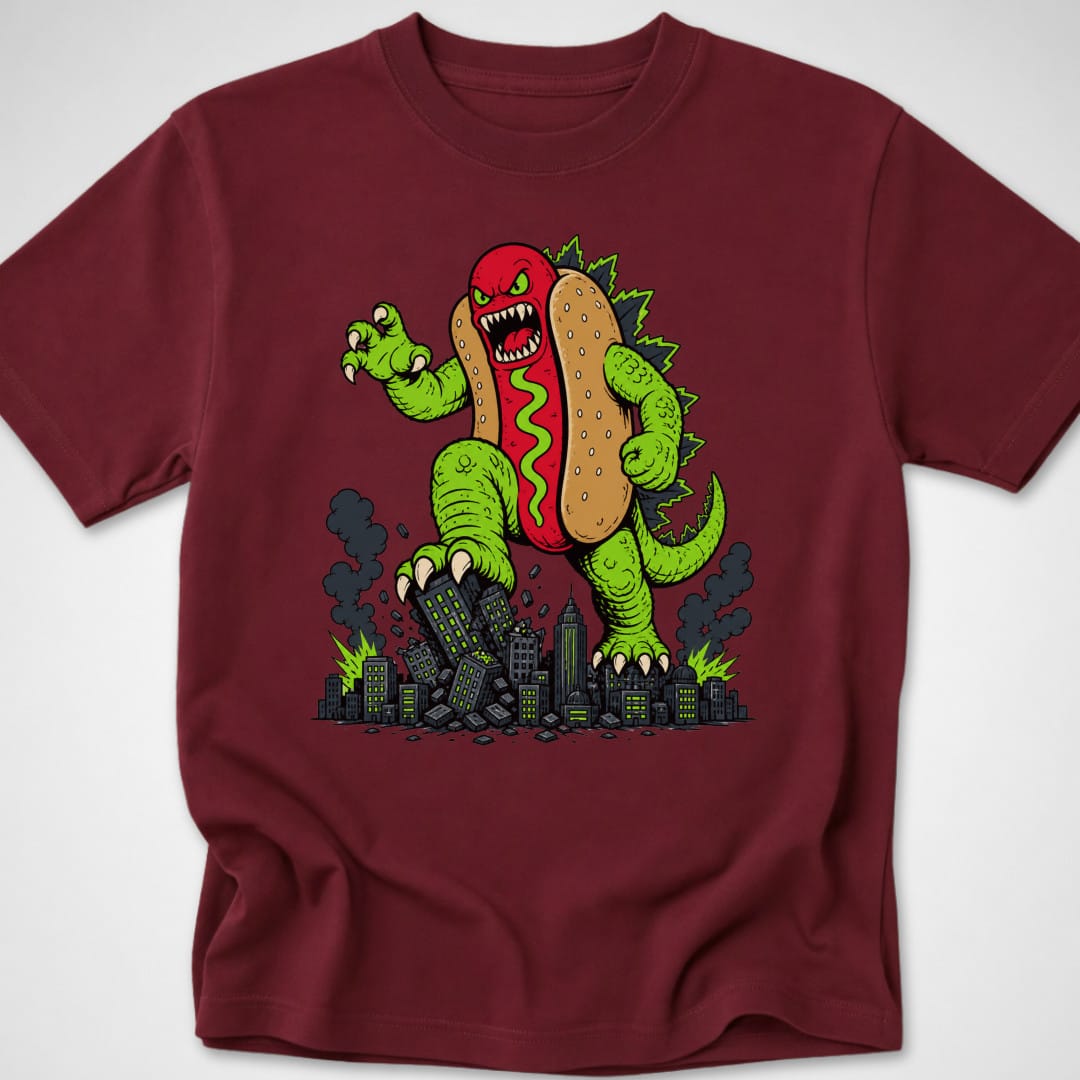 Dogzilla — Youth Tee — Maroon
