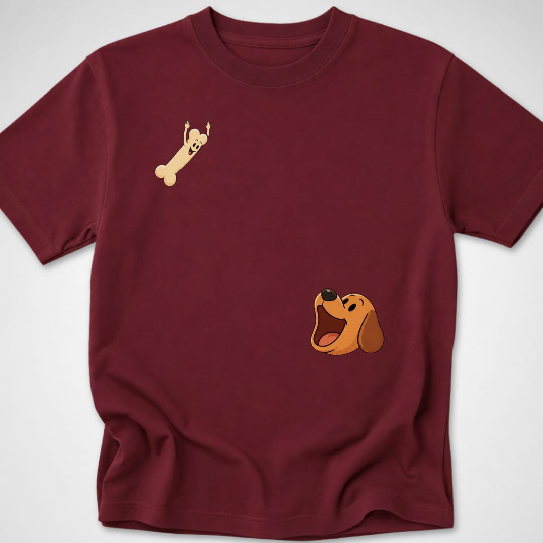 Dog Bone Dive — Youth Tee — Maroon