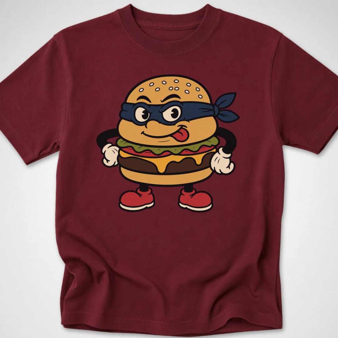 Burger Burglar — Youth Tee — Maroon
