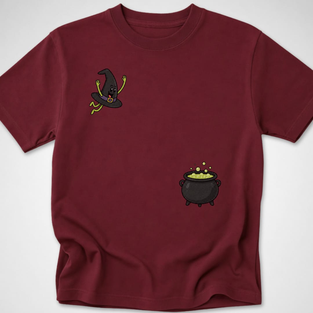 Witch Hat Dive — Youth Tee — Maroon