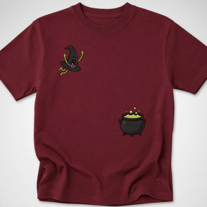 Witch Hat Dive — Youth Tee — Maroon