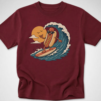 Hotdog Surf Club — Youth Tee — Maroon