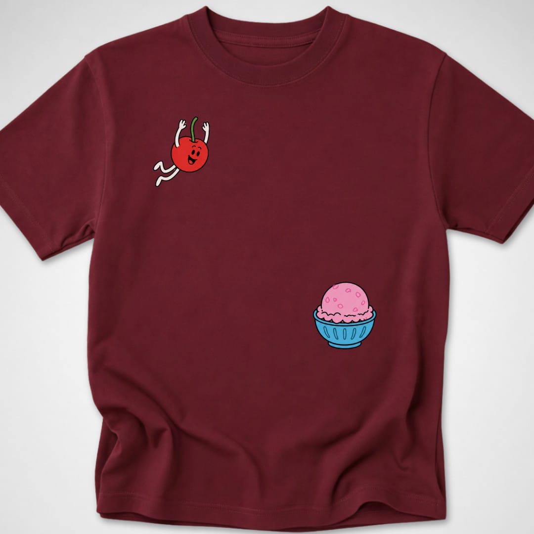 Cherry dive — Youth Tee — Maroon