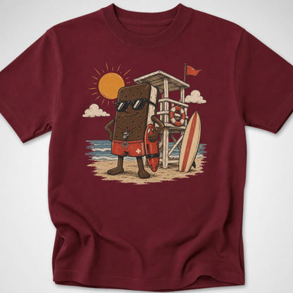 Lifeguard Sandwich — Youth Tee — Maroon