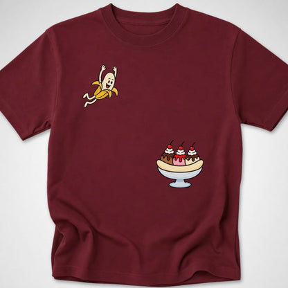Banana Split Dive — Youth Tee — Maroon