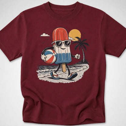 Red, White & Chill — Youth Tee — Maroon