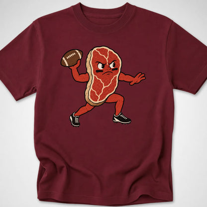 Prime Time Steak — Youth Tee — Maroon