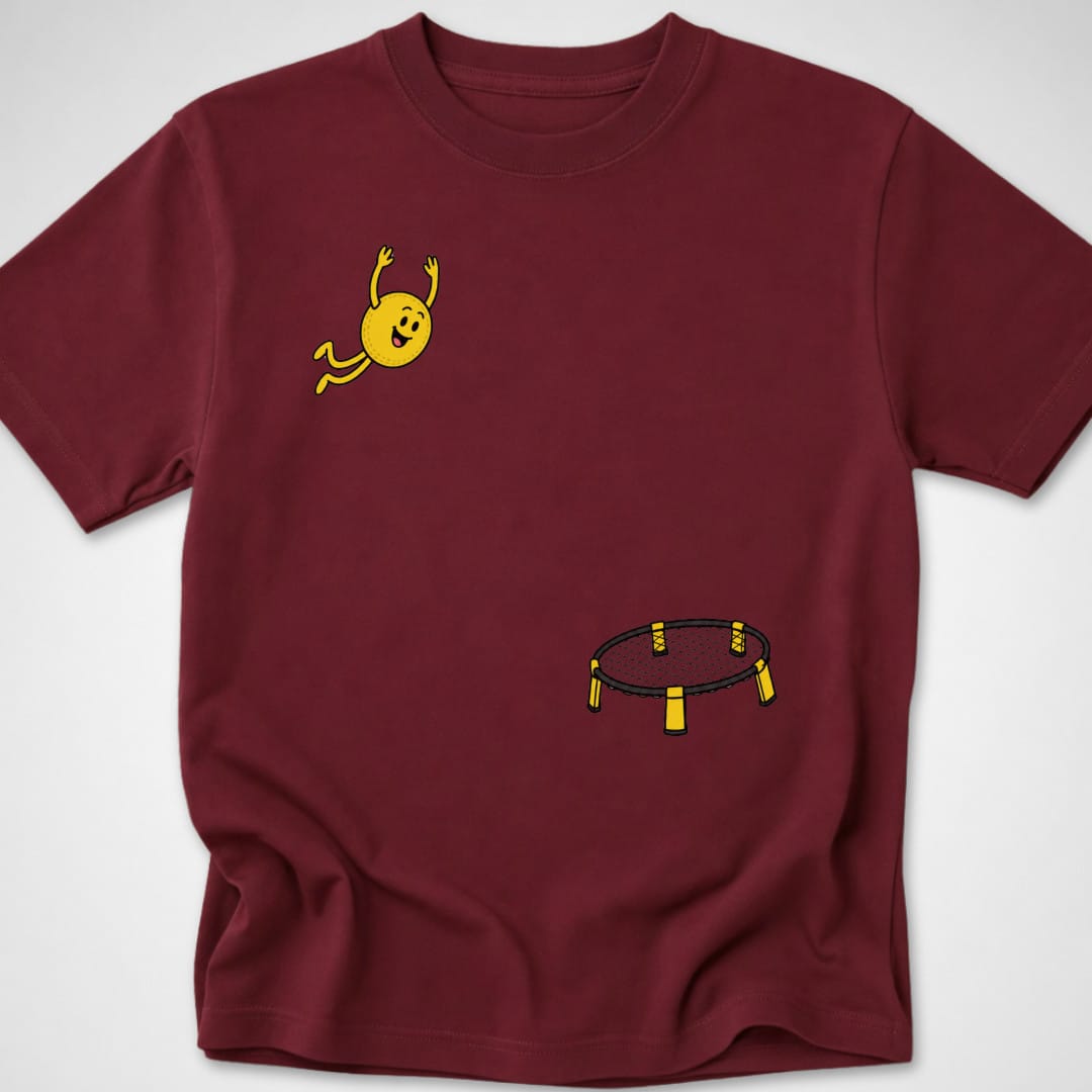 Spikeball Dive — Youth Tee — Maroon