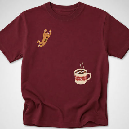 Gingerbread Dive — Youth Tee — Maroon