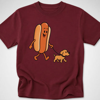 Frank's Dog Walk — Youth Tee — Maroon