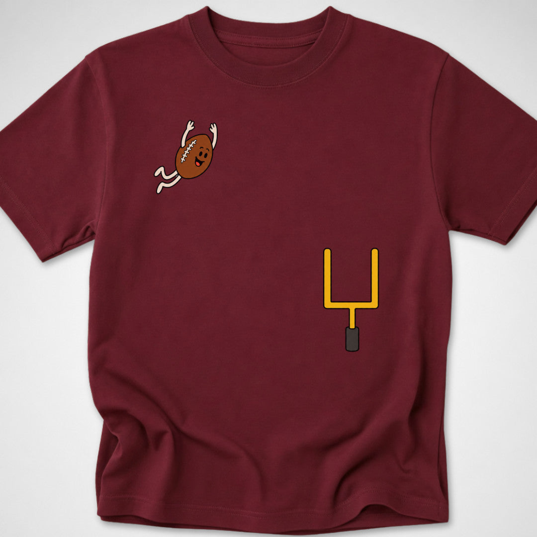 Football Dive — Youth Tee — Maroon