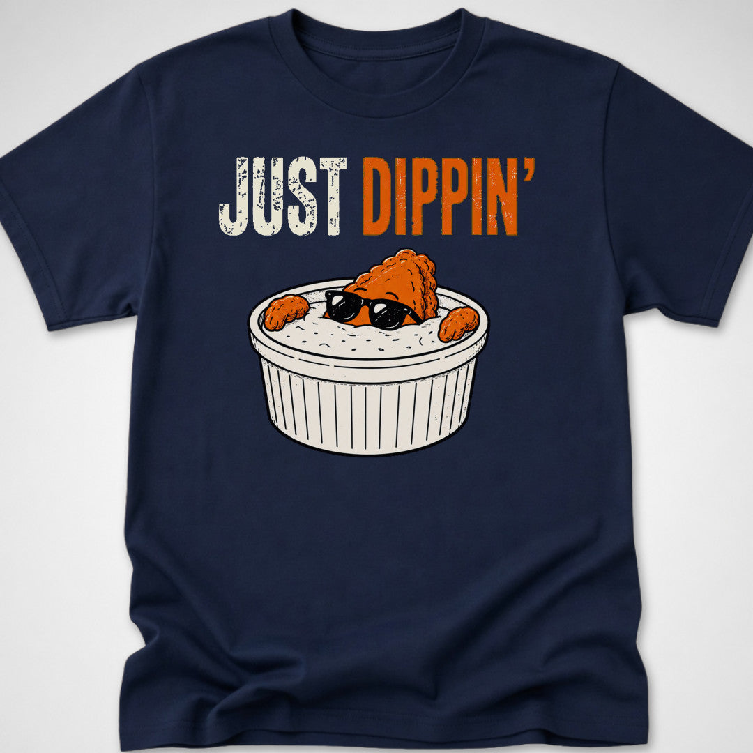 Just Dippin' — Youth Tee — Navy