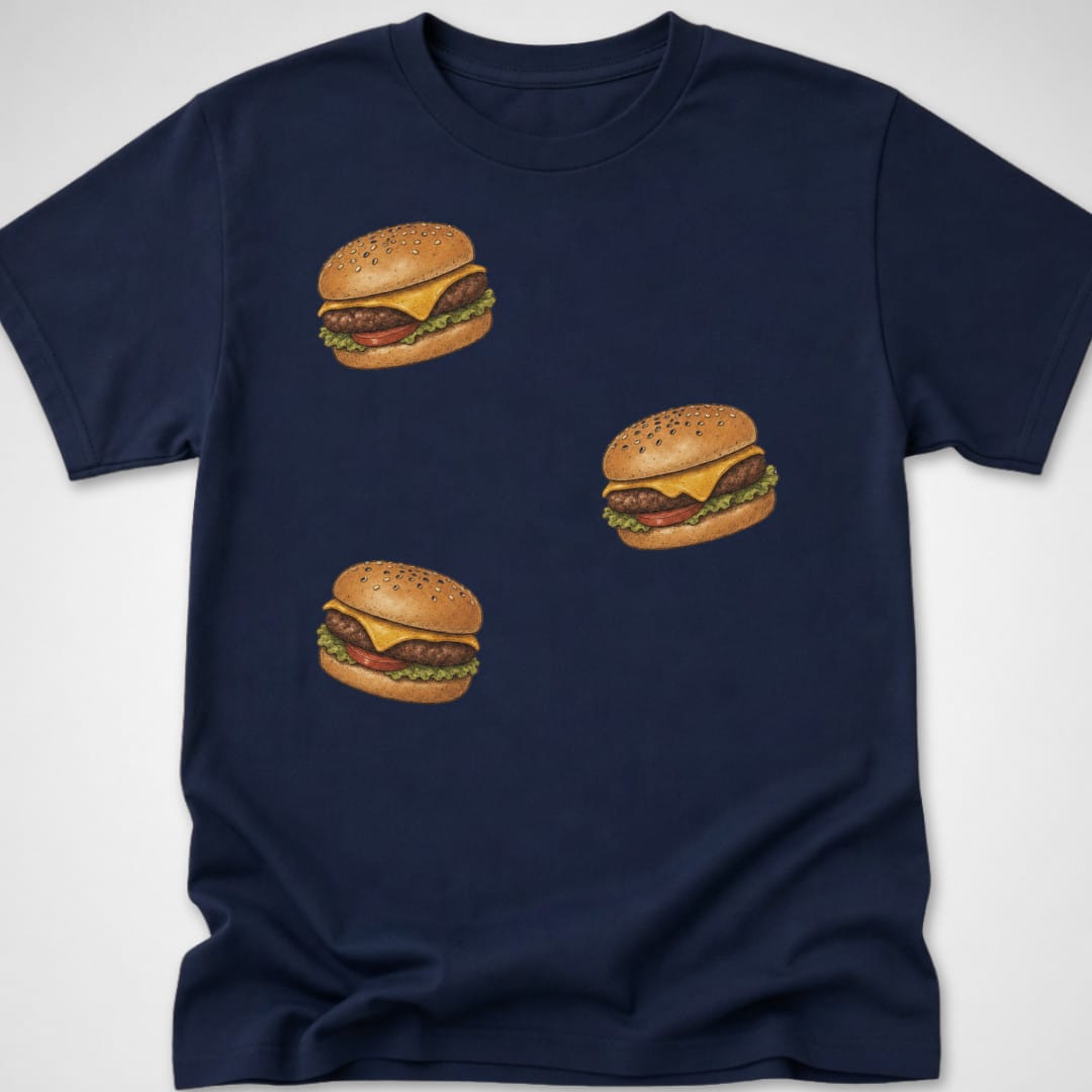 3 Burgers — Youth Tee — Navy