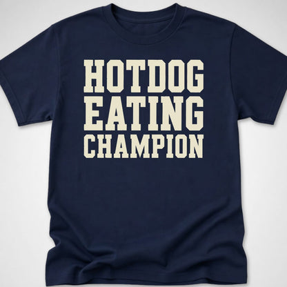 Hotdog Eating Champion — Youth Tee — Navy