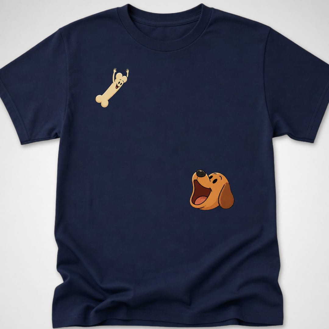 Dog Bone Dive — Youth Tee — Navy
