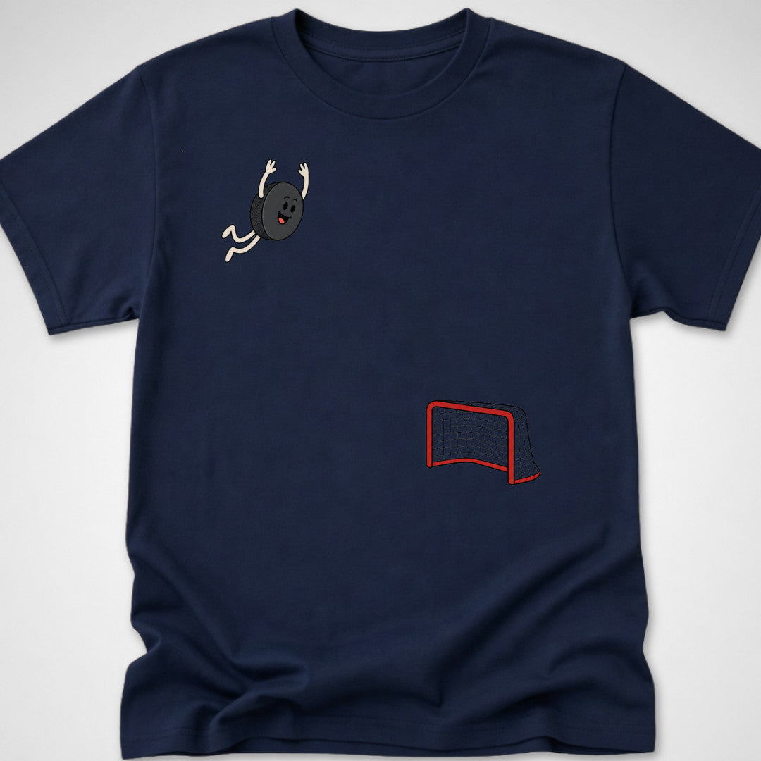 Hockey Dive — Youth Tee — Navy