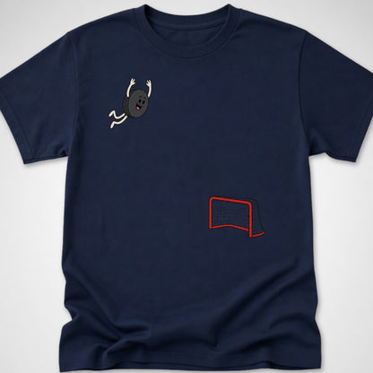 Hockey Dive — Youth Tee — Navy