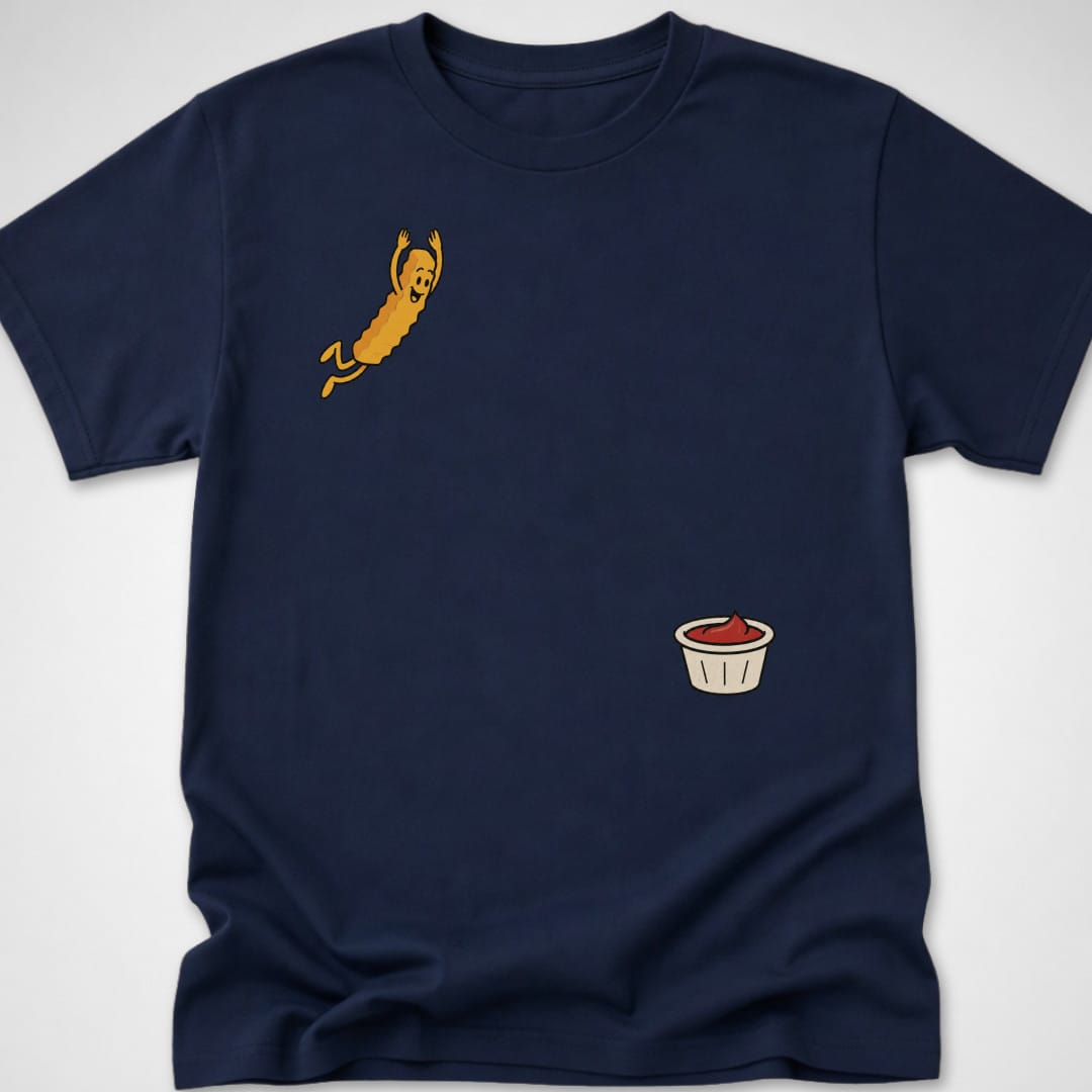 Fry Dive — Youth Tee — Navy
