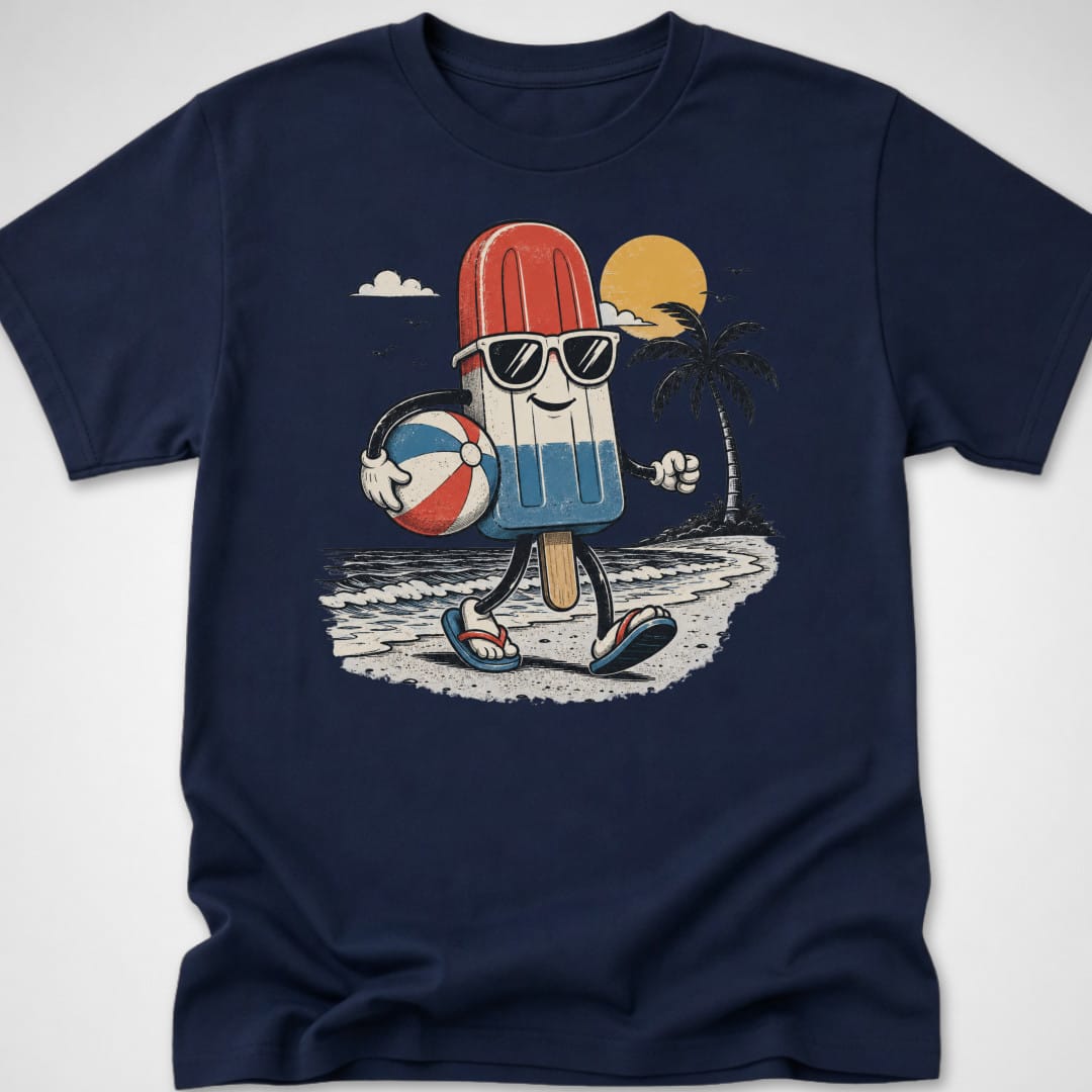 Red, White & Chill — Youth Tee — Navy