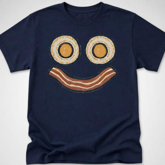 Sunnyside Smirk — Youth Tee — Navy