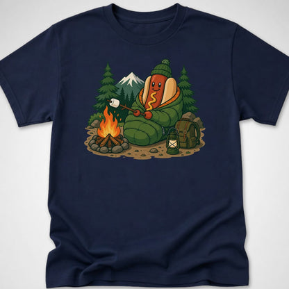 Camping Dog — Youth Tee — Navy