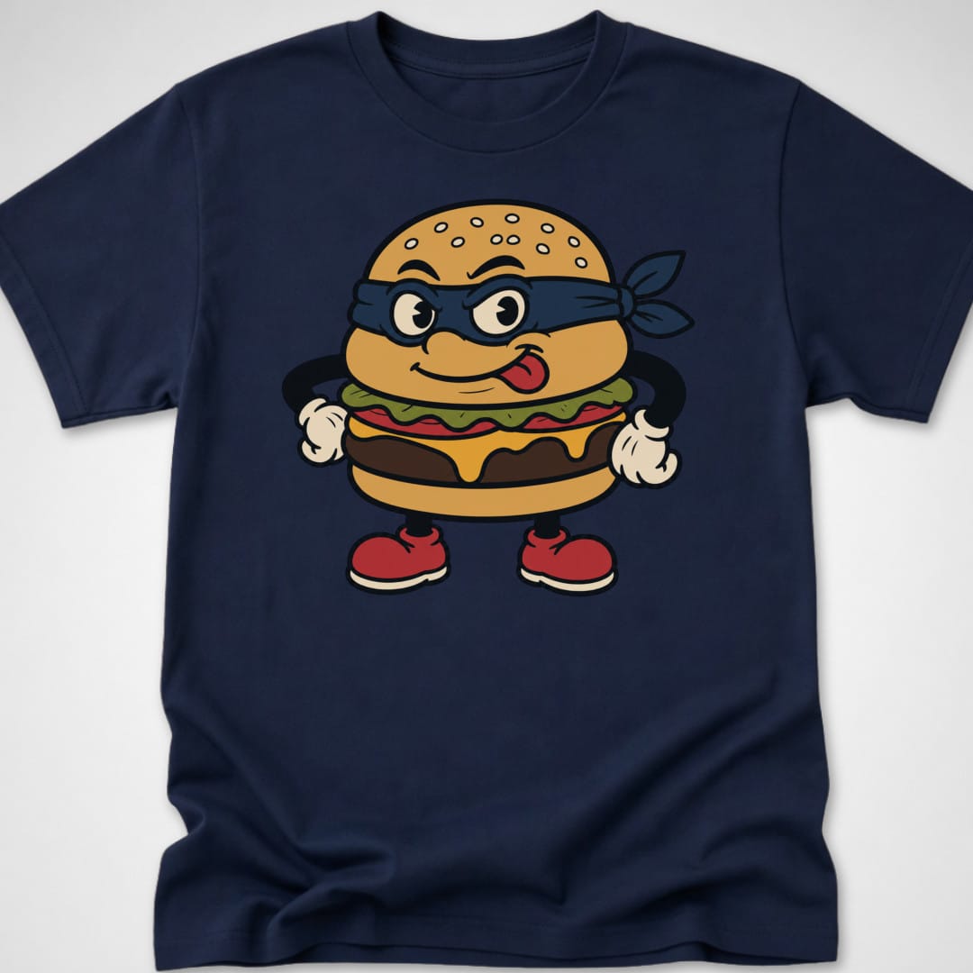 Burger Burglar — Youth Tee — Navy