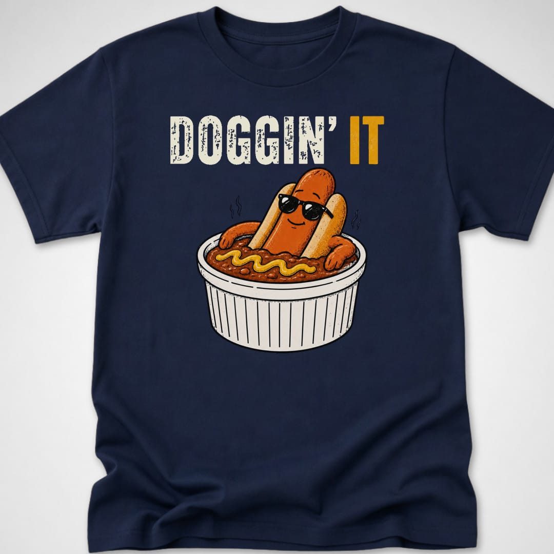 Doggin' It — Youth Tee — Navy