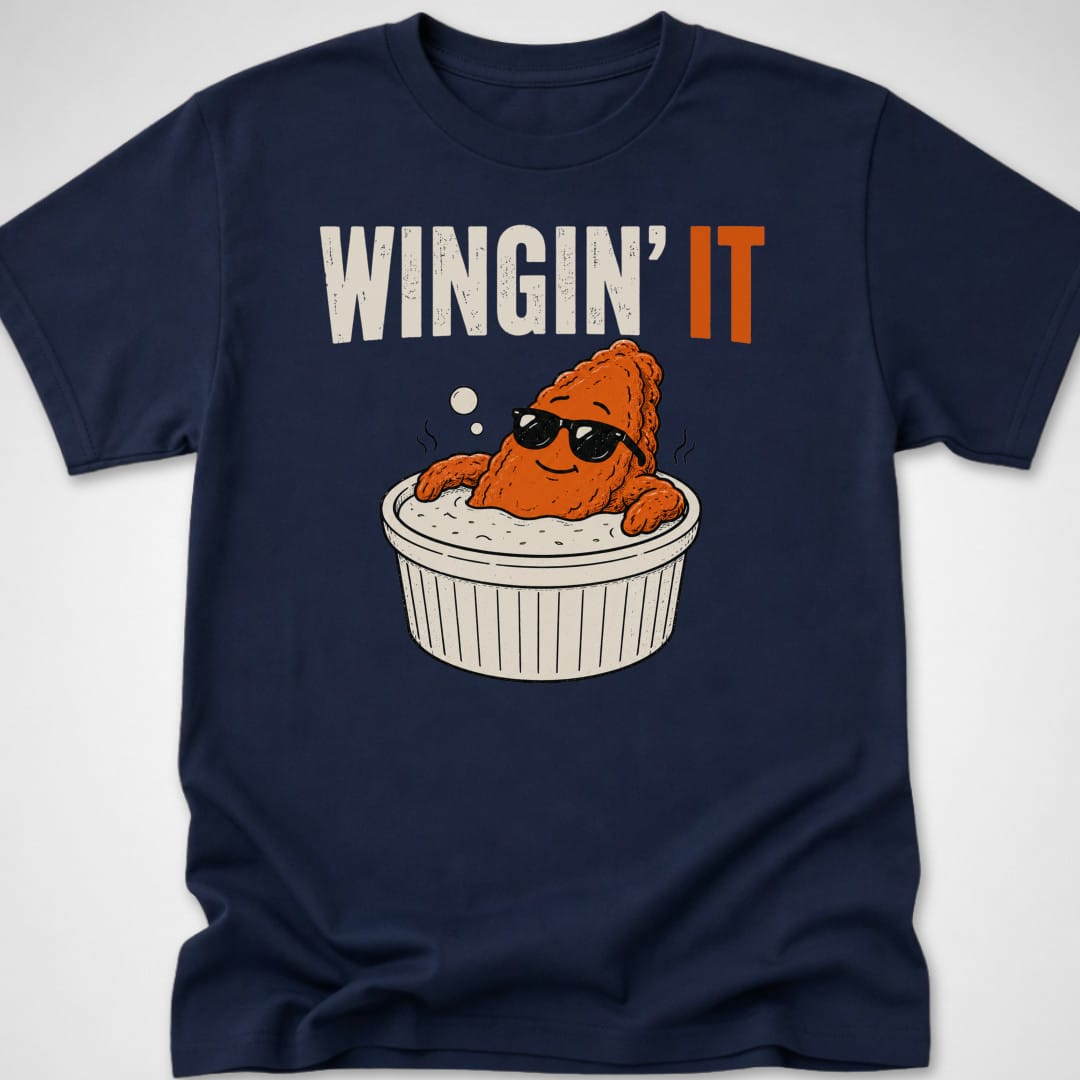 Wingin' It — Youth Tee — Navy