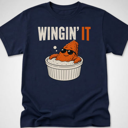 Wingin' It — Youth Tee — Navy