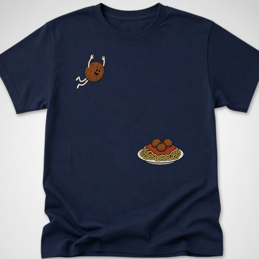 Meatball Dive — Youth Tee — Navy