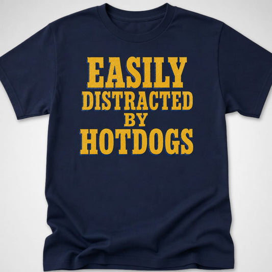 Easily Distracted — Youth Tee — Navy