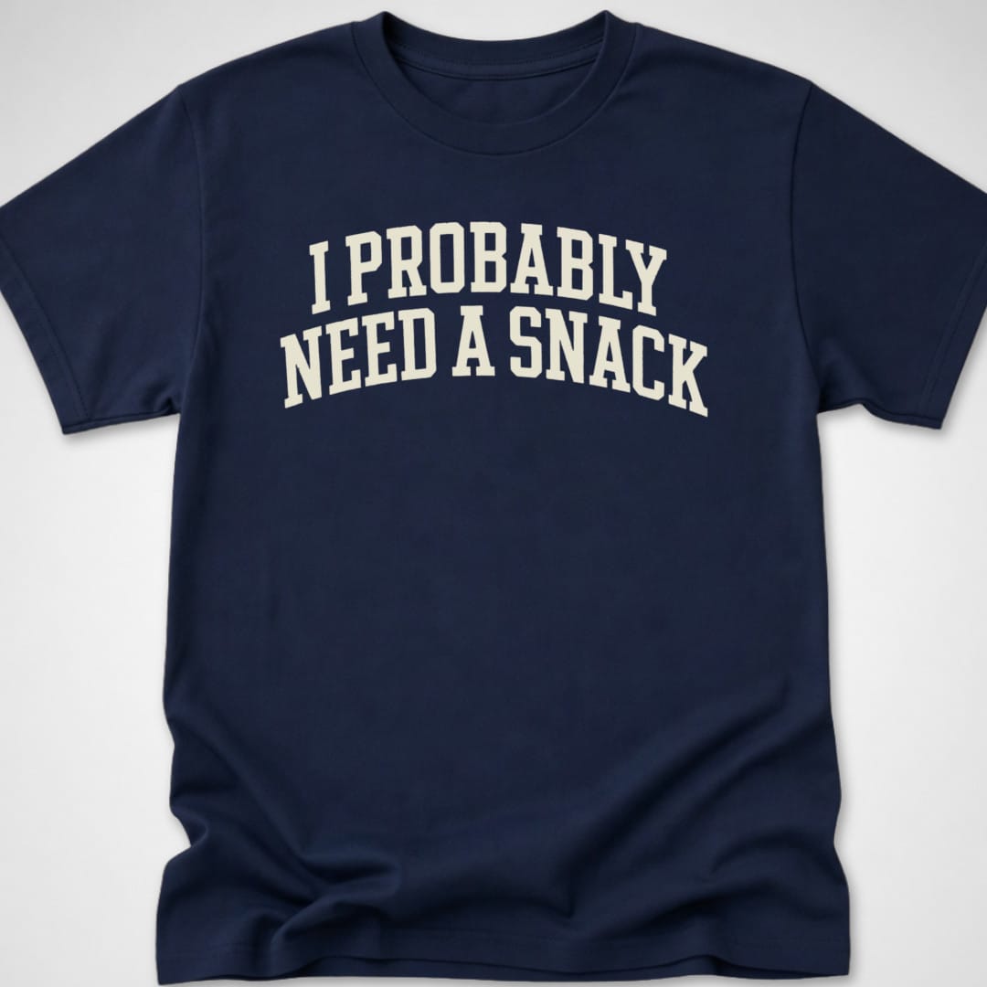 Probably Need a Snack — Youth Tee — Navy