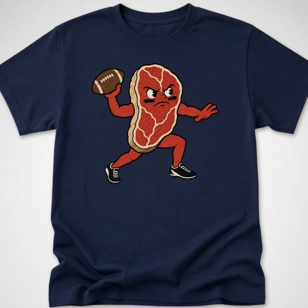 Prime Time Steak — Youth Tee — Navy