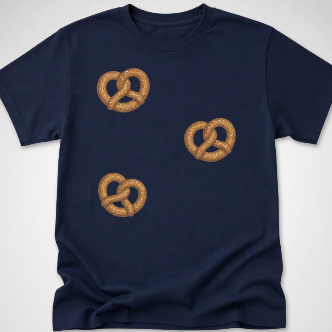 3 Pretzels — Youth Tee — Navy