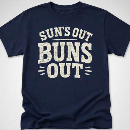 Buns Out — Youth Tee — Navy